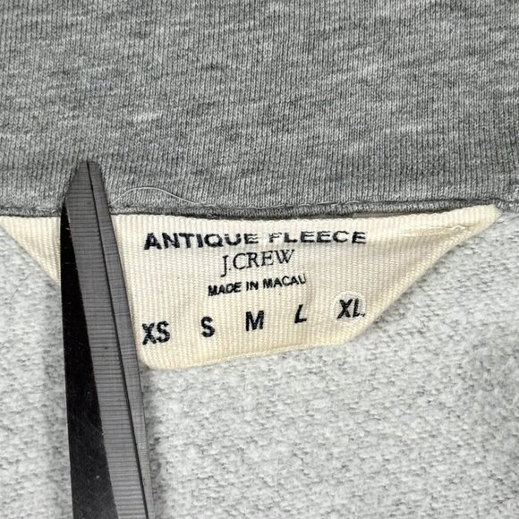 J. Crew Antique Fleece Cardigan Sz.XL Gray Belted Shawl Capsule Wardrobe Staple - Picture 4 of 10